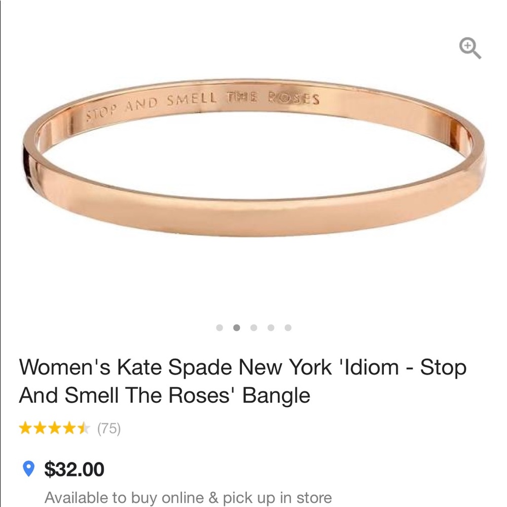 Kate Spade ♠️ “Stop and Smell the Roses” Bangle